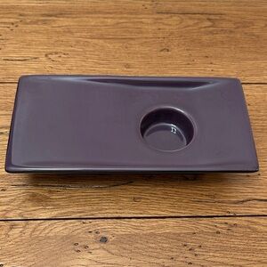 PartyLite Zen Ikebana/ Tealight tray - Purple Candle Holder Tray
